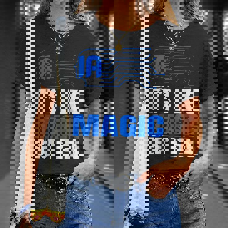 Aiマジック リアルロボットテック 未来 デジタルマインド Tシャツ 彼女への贈り物