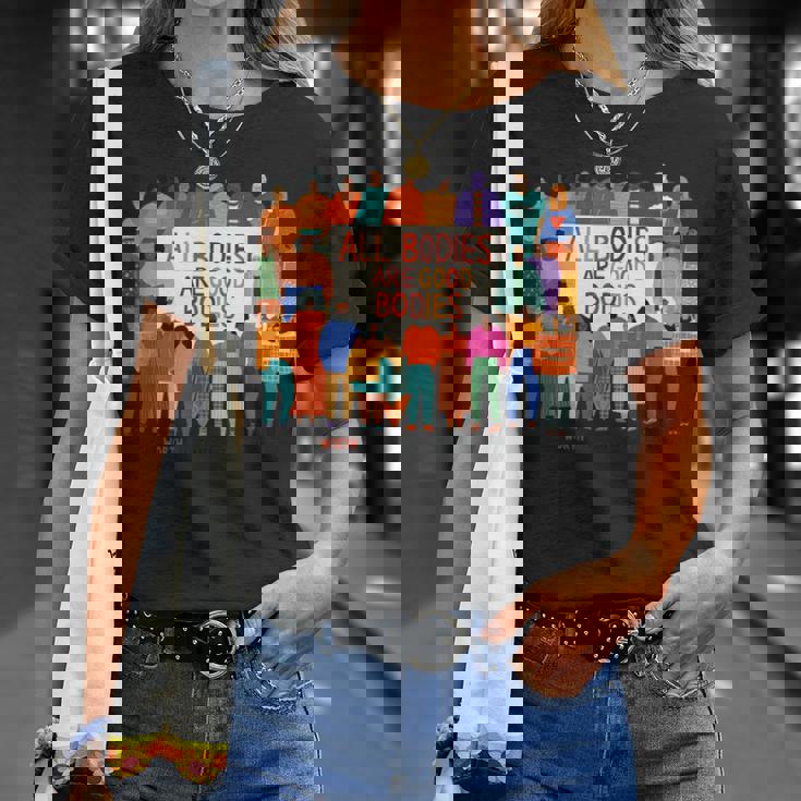 All Bodies Are Good Bodies – Body Positive – Italyデザイン Tシャツ 彼女への贈り物