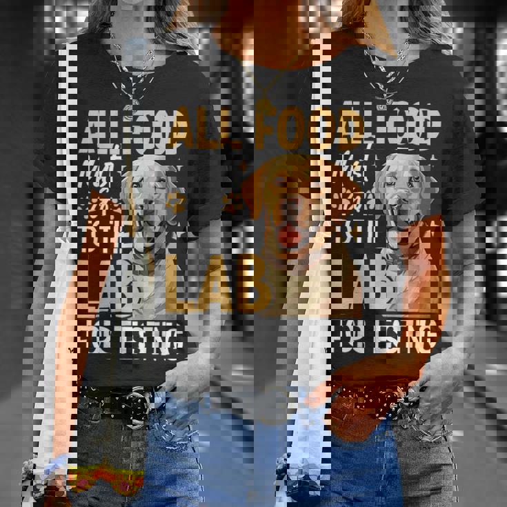 All Food Must Go To The Lab For Testing Tシャツ 彼女への贈り物