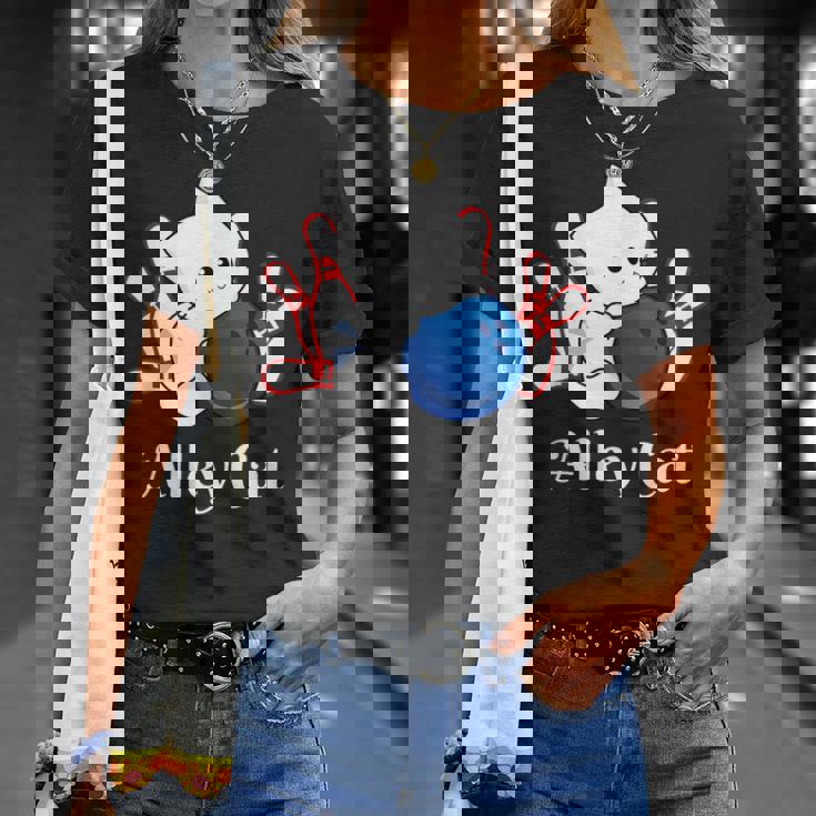 Alley Cat ボーリングtシャツ Tシャツ 彼女への贈り物