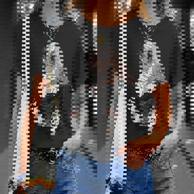 I Am Looking At You 面白い チワワ ポケット犬 お母さん 恋人 Tシャツ 彼女への贈り物