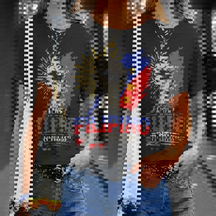 I Am Not A Filipino For Nothing ファイトサポーター サラ・ドゥテルテ Tシャツ 彼女への贈り物