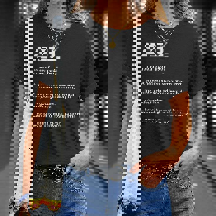 Azul 名前 Tシャツ 彼女への贈り物