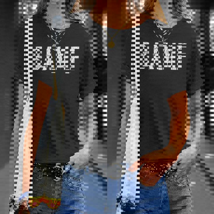 Bamf Bad To The Bone 総合格闘技オペレーターtシャツ Tシャツ 彼女への贈り物