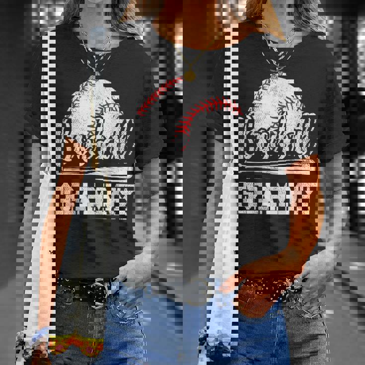 Baseball Grammy Baseball Player Game Day Mother's Day T-Shirt Gifts for Her