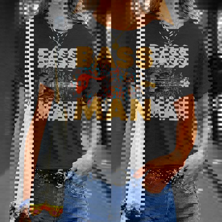 Bass Man 面白いバスプレーヤー ギタリスト ベーシスト ミュージシャン Tシャツ 彼女への贈り物