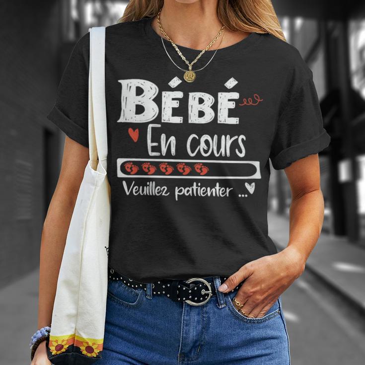 Bébé En Cours Annonce Grossesse Enceinte T-Shirt Cadeaux pour elle