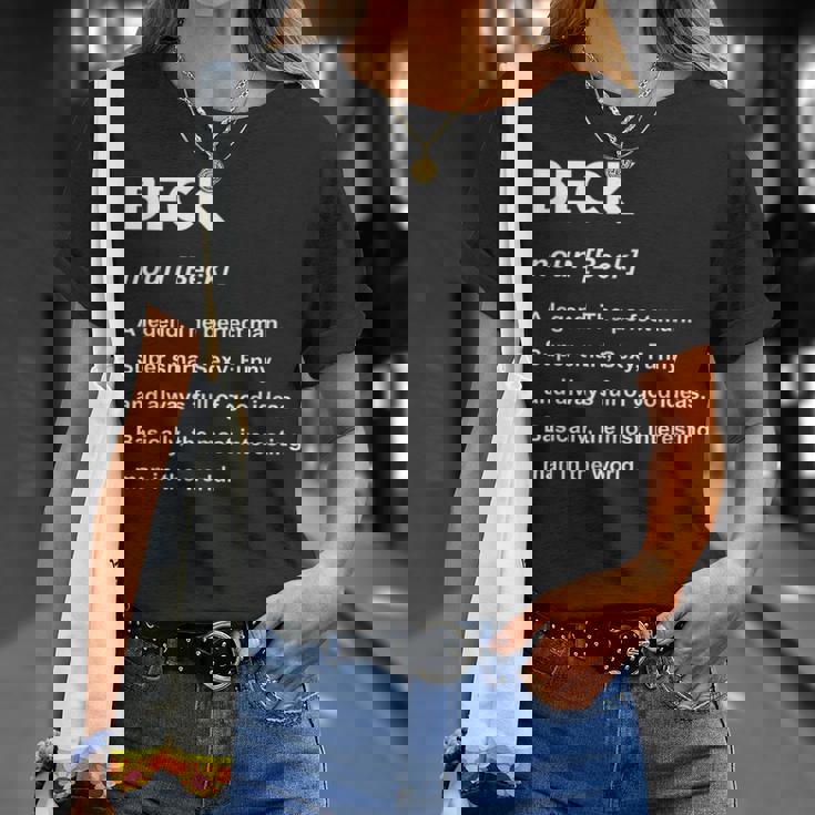 Beck ネームシャツ Tシャツ 彼女への贈り物