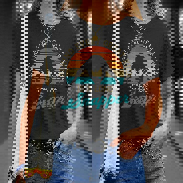 Behind Every Great Kick Is A Longnapper 面白いディープスナッパー Tシャツ 彼女への贈り物