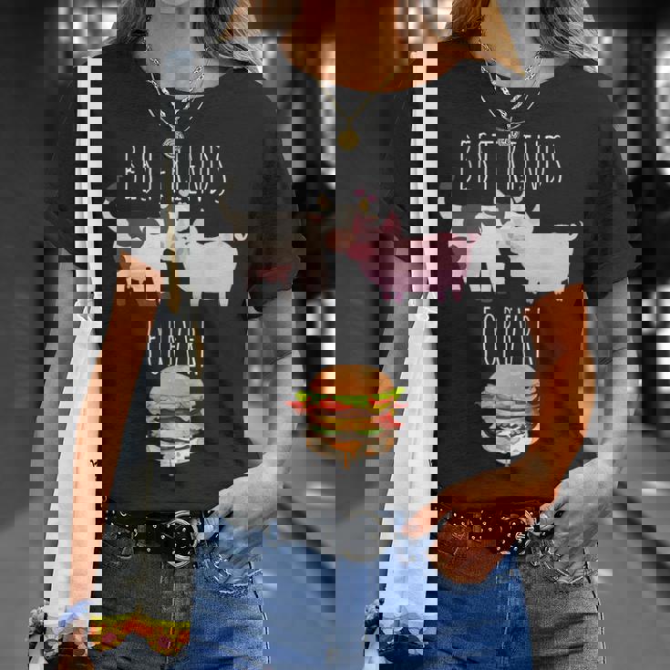 Best Friends Forever Beef Lover Pork Meat Bacon Burger Tシャツ 彼女への贈り物