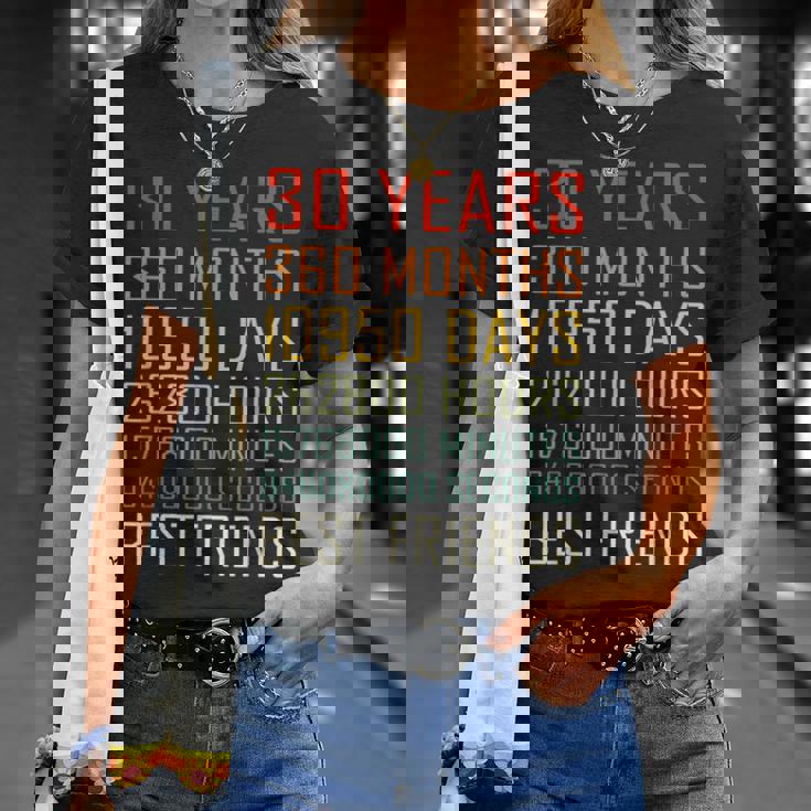 Best Friends ヴィンテージ 30年 友情記念日 Tシャツ 彼女への贈り物