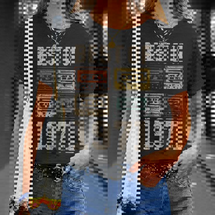 Best Of 1971 カセットテープ・レトロ 54歳の誕生日 Tシャツ 彼女への贈り物