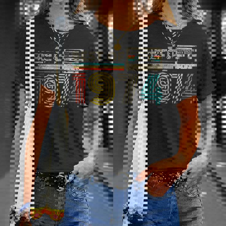 Best Of 1974 Classic Birthday 1974 Cassette Tapeintage Tシャツ 彼女への贈り物