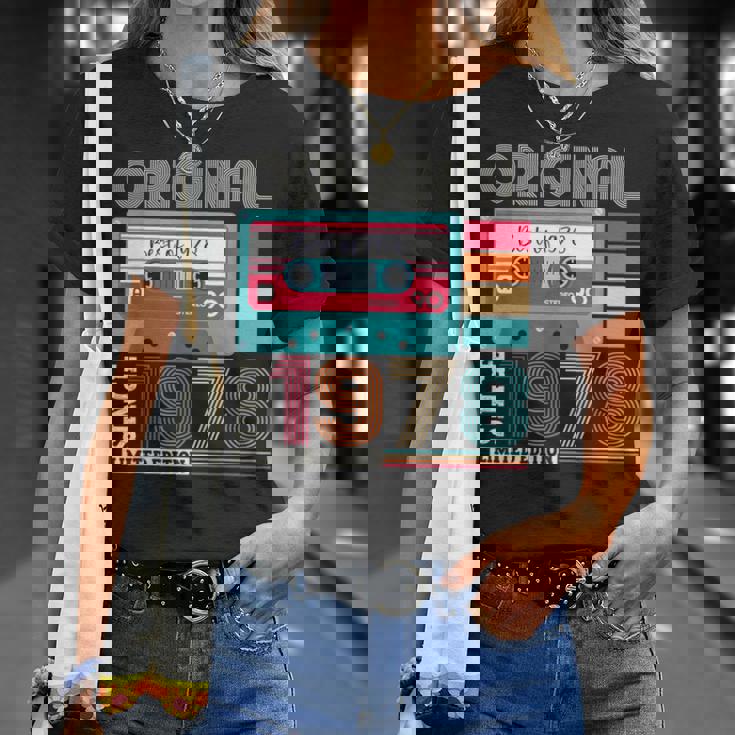 Best Ofintage 1978 45歳の誕生日ギフト メンズ カセット Tシャツ 彼女への贈り物