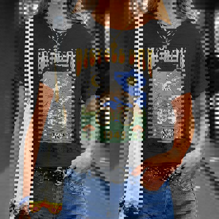 Bicycle Day アルバート・ホフマン Lsd サイケデリック実験 Tシャツ 彼女への贈り物