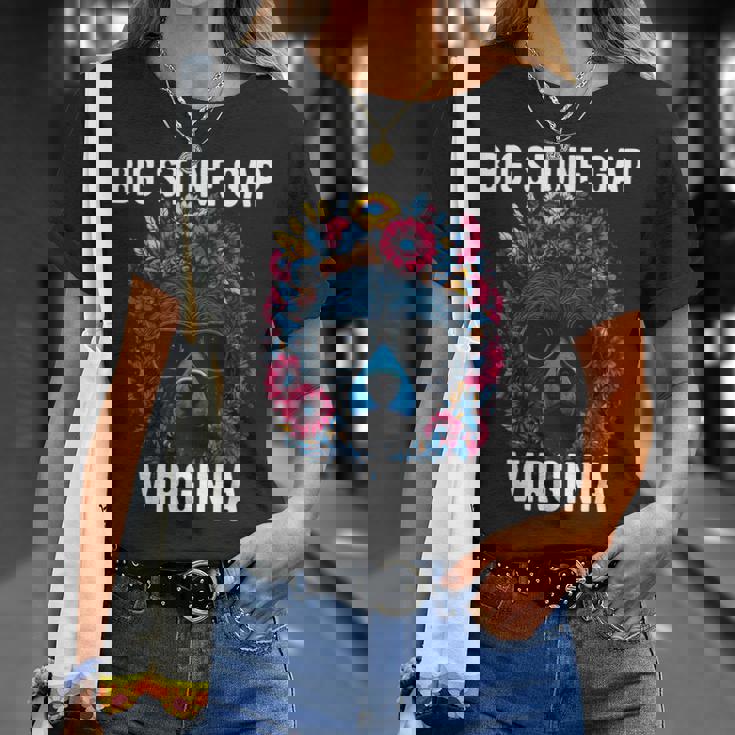 Bigtone Gap バージニア Usa クマと花のデザイン Tシャツ 彼女への贈り物