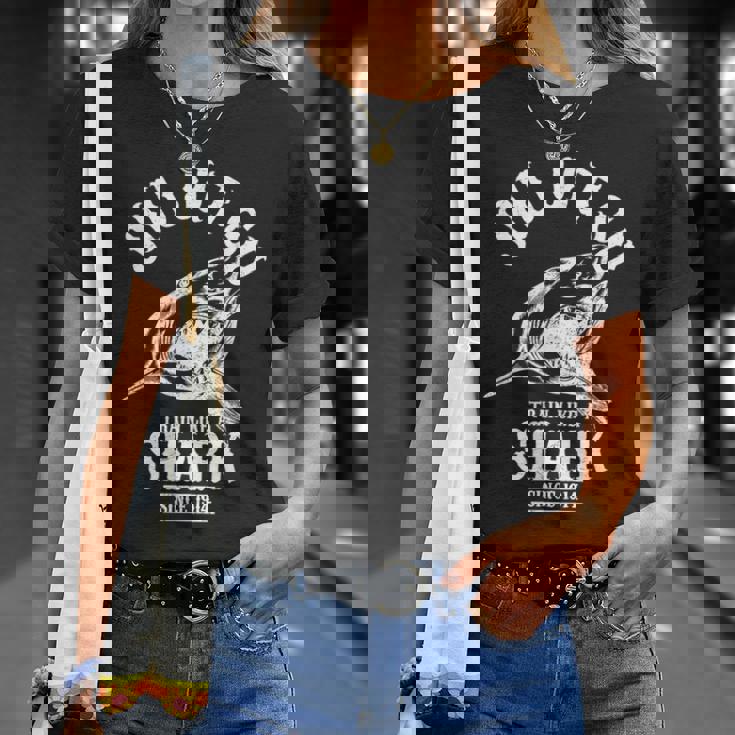 Bjj ブラジリアン柔術電車 サメのように Tシャツ 彼女への贈り物