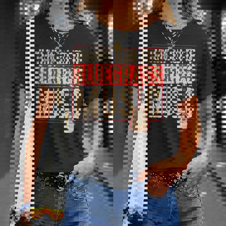 Bluegrass ミュージックギタープレーヤー 面白いバンジョー楽器 Tシャツ 彼女への贈り物