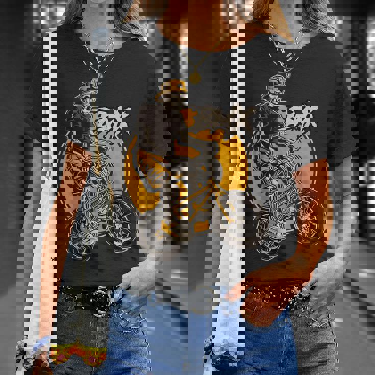 Bmx ライダーバイク 自転車 レーシング キッズ 男の子 Tシャツ 彼女への贈り物