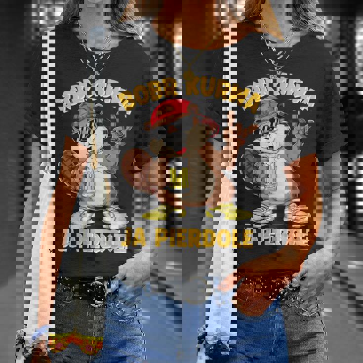 Bober Kurwa Meme Polska ビールコスチューム 面白い はいピエルドールボブル Tシャツ 彼女への贈り物