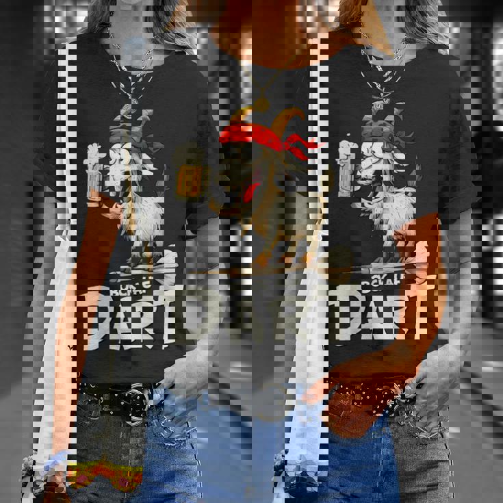 Bock Auf Dart ヤギとビールジョッキ 面白いダーツプレーヤー Tシャツ 彼女への贈り物
