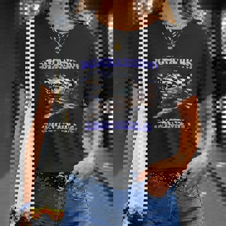 Bombardino Crocodilo Bootleg Brainrot イタリアン ブレイン ミーム Tシャツ 彼女への贈り物