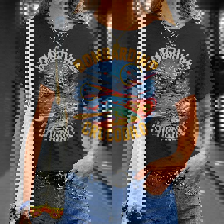 Bombardino Crocodilo Italian Brainrot Tシャツ 彼女への贈り物
