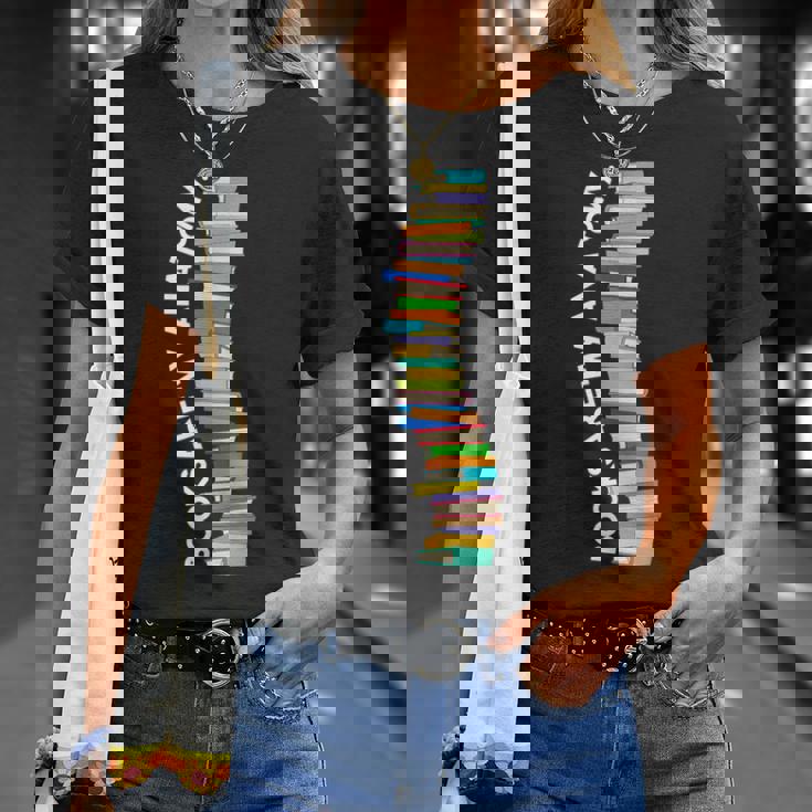 Books Are My Anatomy 背骨ブックワーム 読書 Tシャツ 彼女への贈り物