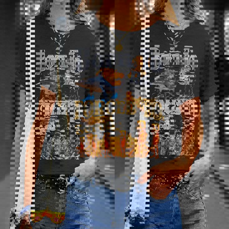 Born To Rot 強制スクロールされた面白いイタリアンブレインロットミーム Tシャツ 彼女への贈り物