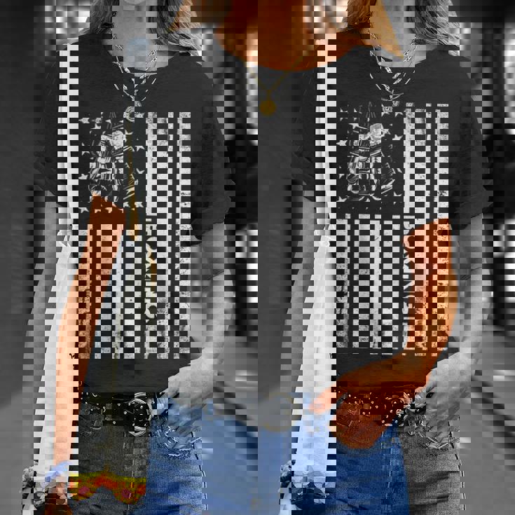 Boxerintage Boxing American Flag Boxing Distressed Tシャツ 彼女への贈り物