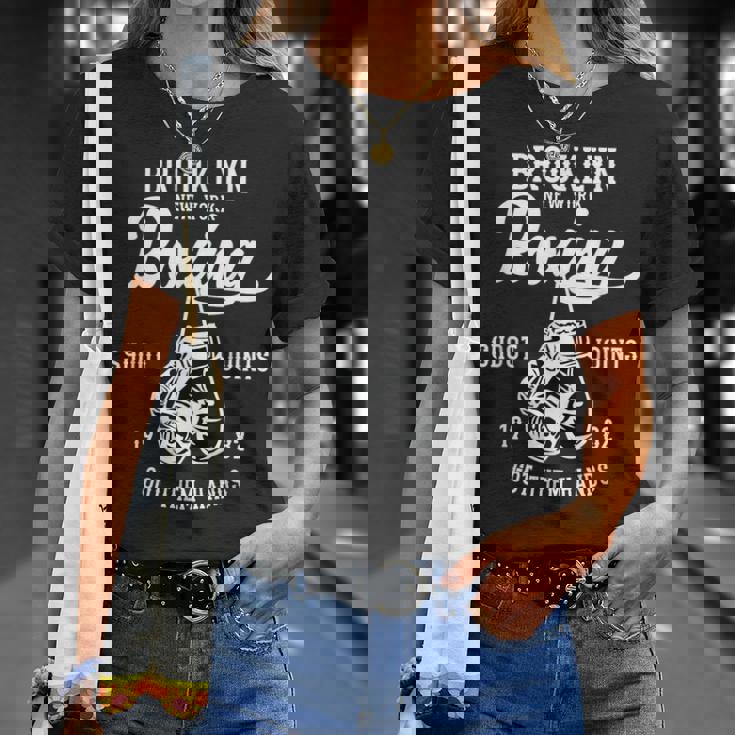 Brooklyn New York ボクシング スローバック Tシャツ 彼女への贈り物