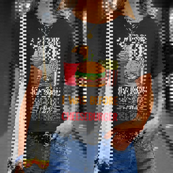 Burger メンズ レディース チーズバーガー ファーストフード バーガー愛好家 Tシャツ 彼女への贈り物