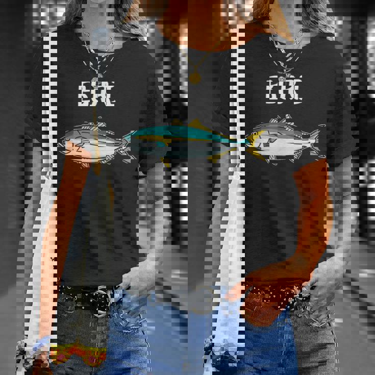 Buri ブリ 鰤 願掛け 釣り好き 海釣り 趣味 おもしろ 魚好き 寿司ネタ 趣味釣り 船釣り 釣り Tシャツ 彼女への贈り物