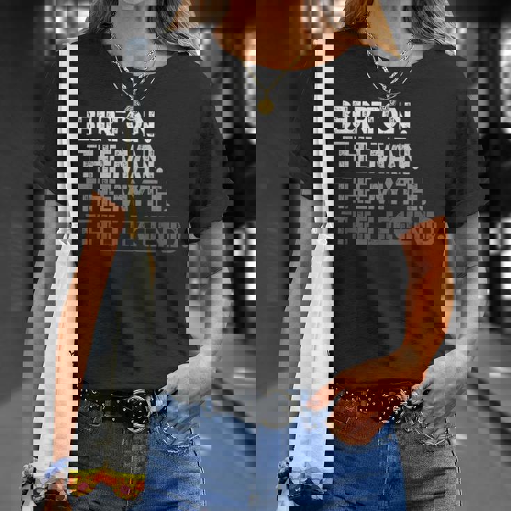 Burton -The Man Myth Legend Tシャツ 彼女への贈り物