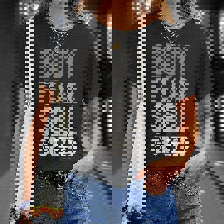 Buy Fearell Greed Tシャツ 彼女への贈り物