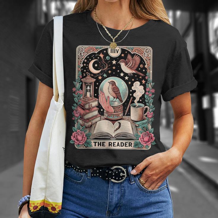Camisa Con Cartas De Tarot De The Reader Divertida Amante De Los Libros Camiseta unisex Regalos para ella