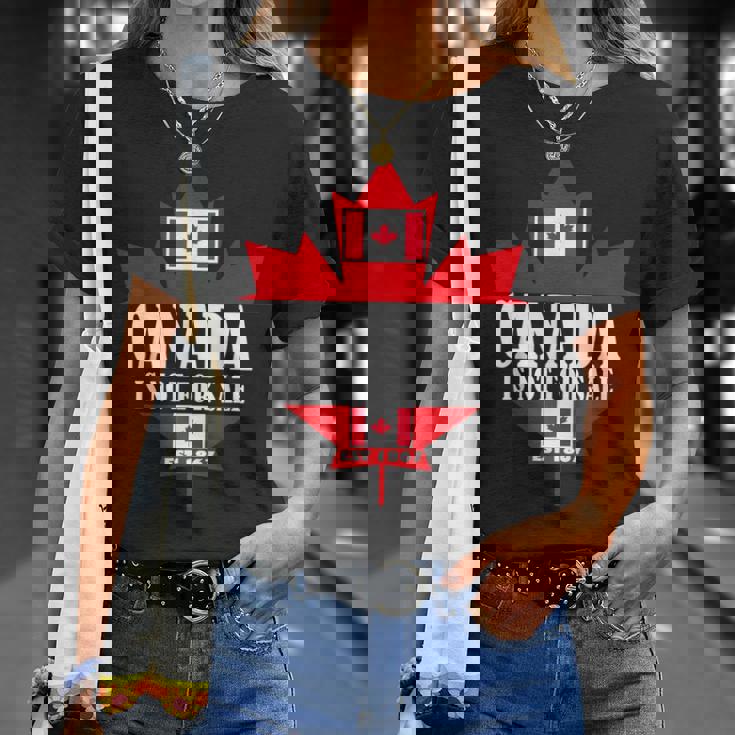 Canada Is Notale 1867 Dad Flag ゴルフビーバー 面白い帽子 Tシャツ 彼女への贈り物