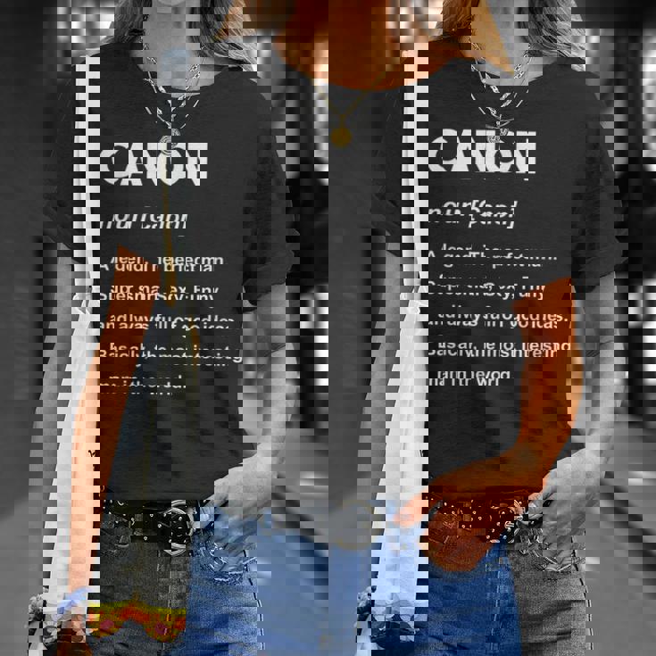 Canon ネームシャツ Tシャツ 彼女への贈り物