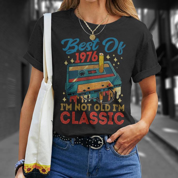 Casete Clásico De Cumpleaños Con Texto En Inglés I'm Not Old I'm De 1976 Camiseta unisex Regalos para ella