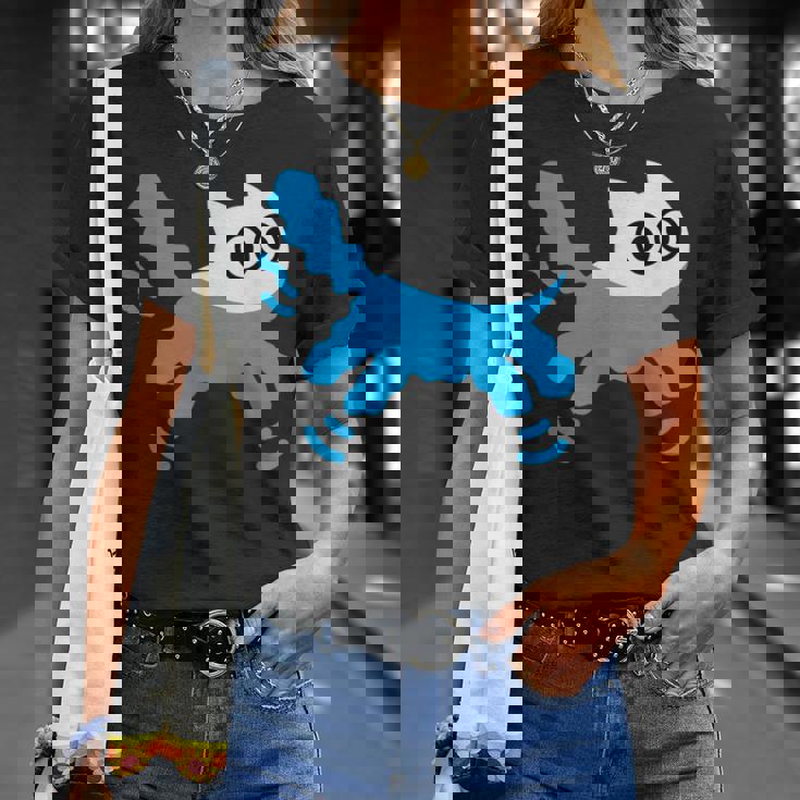 Catwimming Kitten In Water Cute Animalwimmer Tシャツ 彼女への贈り物