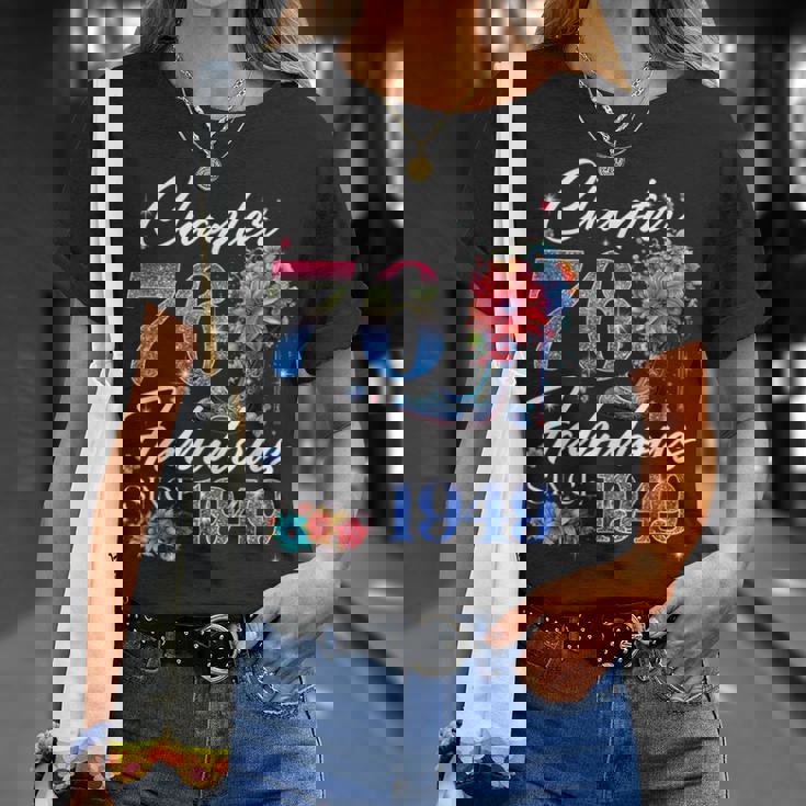 Chapter 76 Fabulousince 1949 76Th Birthday Queen Diamond Tシャツ 彼女への贈り物