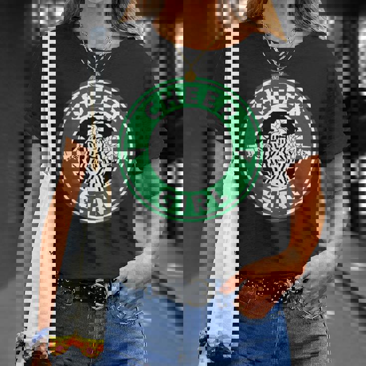 Cheer Girl 面白いチアリーダーグラフィック 女の子用 Tシャツ 彼女への贈り物