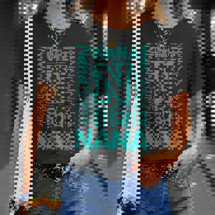 Cheery Nana Grandma レタープリント Tシャツ 彼女への贈り物