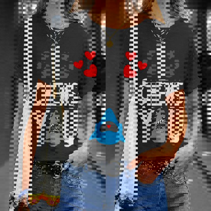 I Chews Youhark バレンタインデー ラブ ハート メンズ レディース Tシャツ 彼女への贈り物