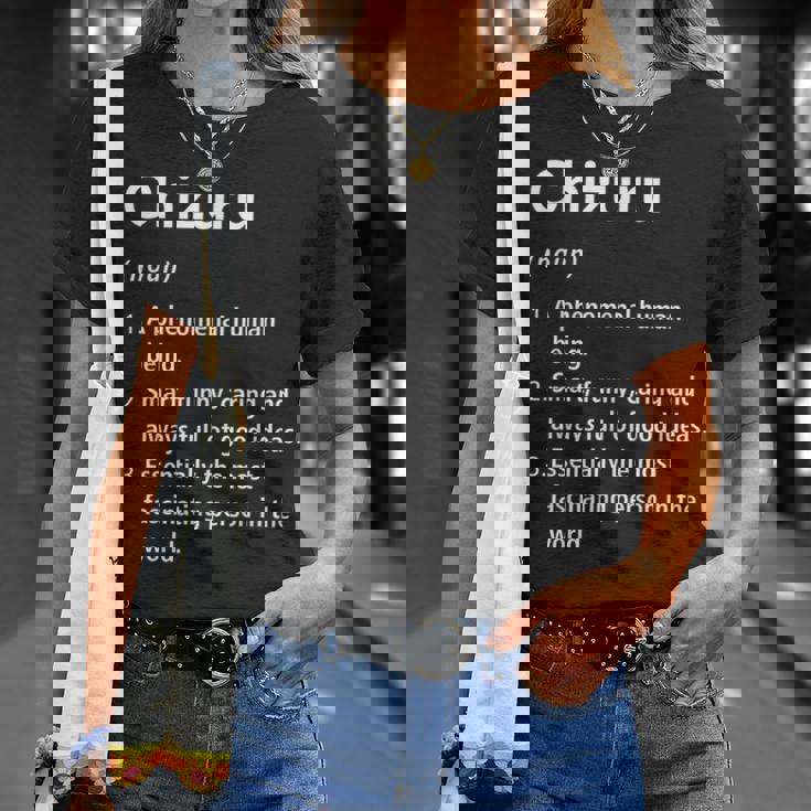 Chizuru 名前の定義 面白い辞書 Tシャツ 彼女への贈り物