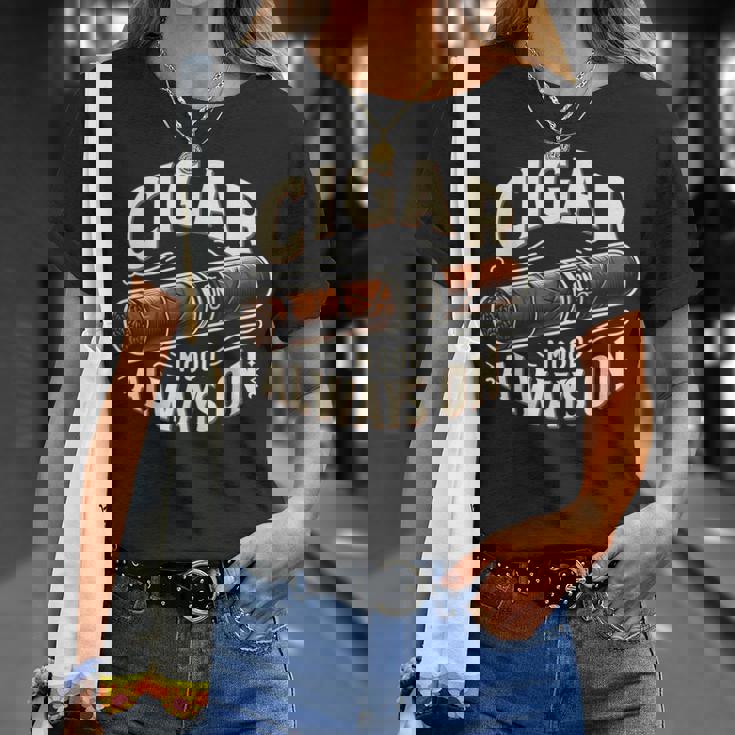 Cigar Mood Always On Cigar ファニーグラフィックtシャツ Tシャツ 彼女への贈り物
