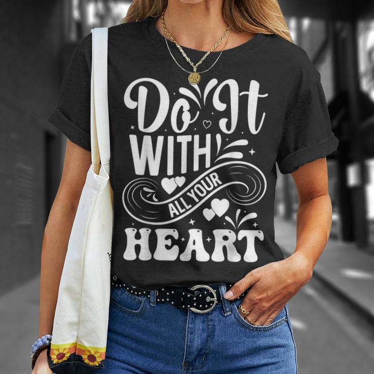Cita Motivacional Inspiración Positivo Dicho Mensaje Deida Camiseta unisex Regalos para ella