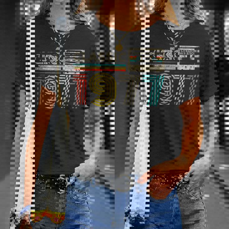 Classic 1977 Retro Birthday Idea 1977 Cassette Tapeintage Tシャツ 彼女への贈り物