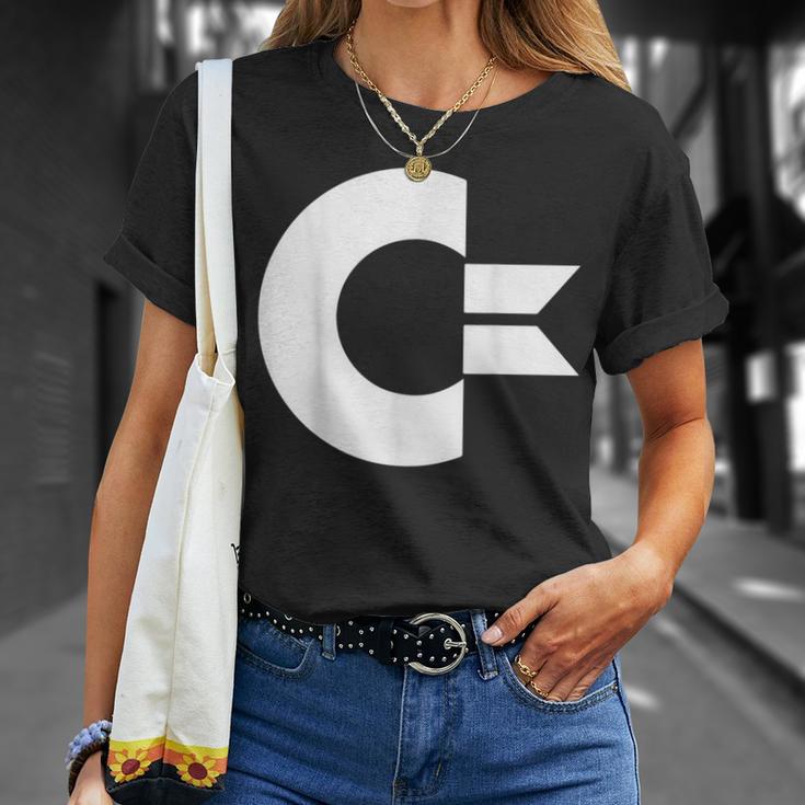 Commodore C64 Letra Mayúscula Muy Grande Camiseta unisex Regalos para ella