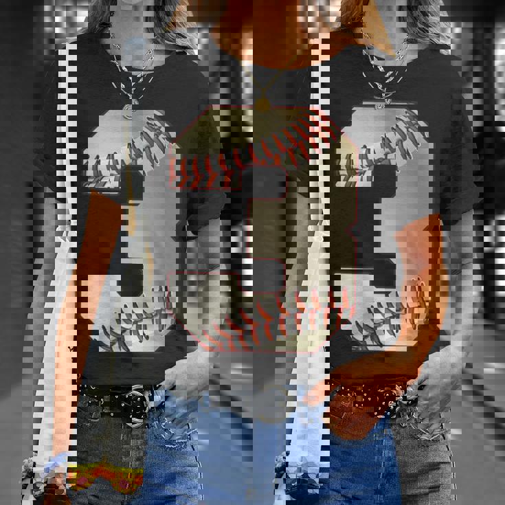 Cool 3 3番 数字 バースデーパーティー 3番目 野球 誕生日 Tシャツ 彼女への贈り物